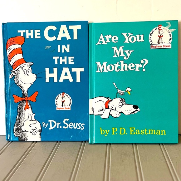 Dr. Seuss Beginner Hard Cover Books The‎ Cat In The Hat & Are You My Mother - Picture 1 of 14